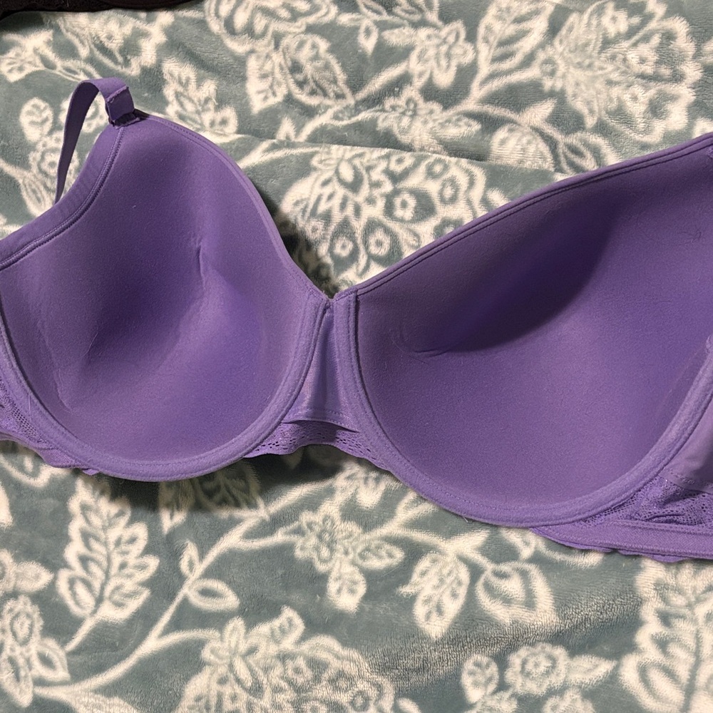Natori Black and Purple Bliss Perfection size 38DDD Bras - Picture 3 of 10